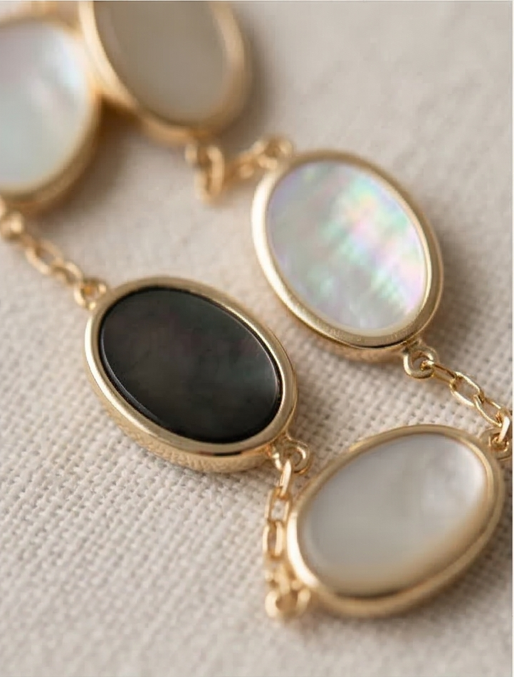 Golden Aura: Iridescent Horizon Station Bracelet