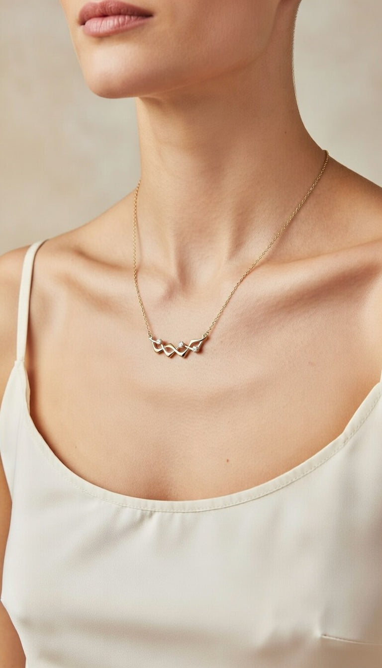 Thorns Collection 18K Yellow Gold Diamond Branch Necklace