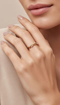 Thorns Collection 18K Yellow Gold Diamond Vine Ring